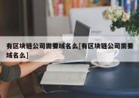 有区块链公司需要域名么[有区块链公司需要域名么]